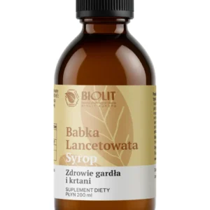 Biolit Syrop z babki lancetowatej – syrop roślinny – zdjęcie produktowe