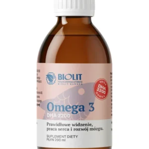 Biolit Omega 3 DHA 2200 – olej z tuńczyka – płyn 200 ml – zdjęcie produktowe