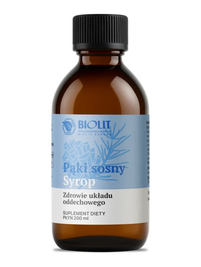 Syrop z pąków sosny – ekstrakt Pinus sylvestris – 200 ml – zdjęcie produktowe