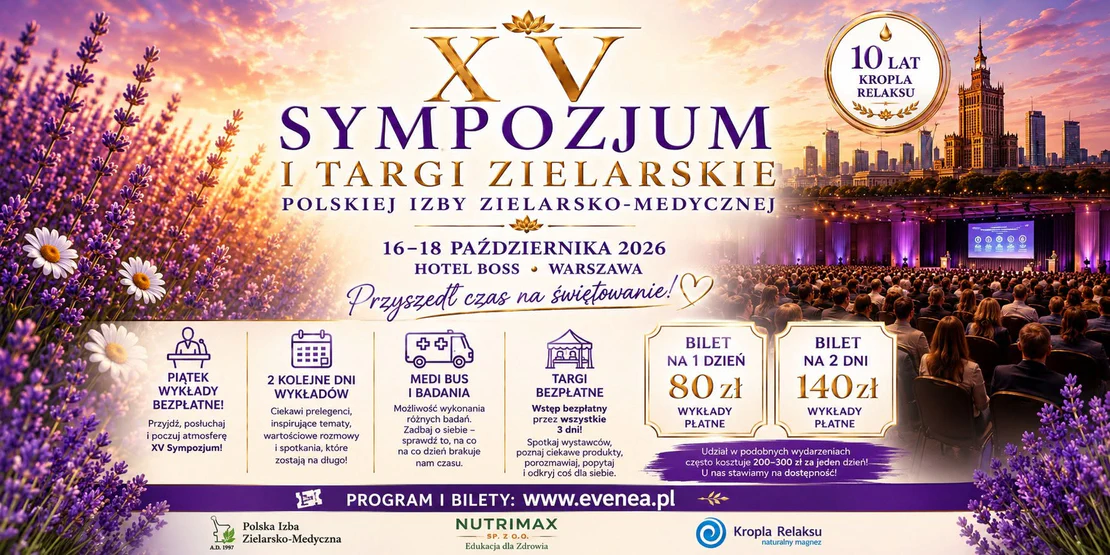BIOLIT zaprasza na XV Sympozjum i Targi Zielarskie w Warszawie